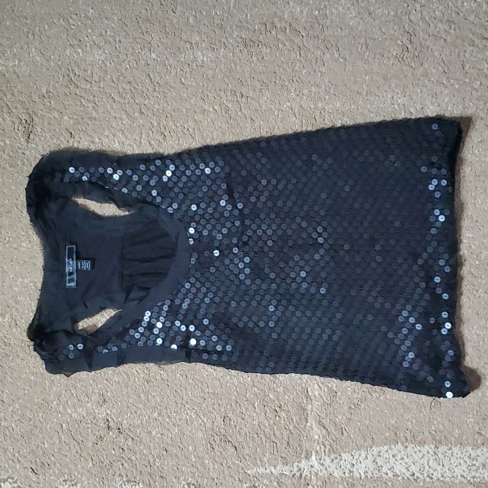 Silk sequined tank by Ya Da